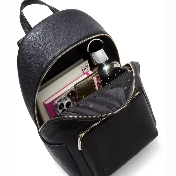 KATE SPADE NEW YORK LEILA DOME LEATHER MEDIUM BACKPACK SHOULDER BAG PURSE $399 main image 4